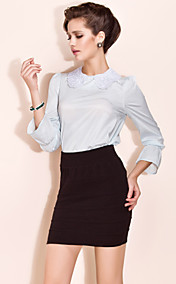 TS Embroidery Puff Sleeve Trumpet Sleeve Blouses