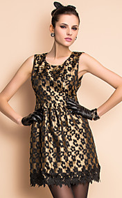 TS VINTAGE Floral Embroidery Sleeveless Princess Dress