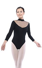 dancewear Baumwolle / Elasthan Ballett Rollkragen-floral mesh Langarm Trikot für Damen
