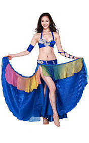 Prestazioni Satin Dancewear e Spandex con abiti danza del ventre di cristallo per Donne Altri Colori
