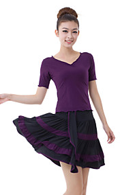 Dancewear viscosa latino Outfit Top e gonna Danza Per Donne