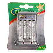  bty inteligente de auto-stop de 4-canales cargador rápido para baterías AA / AAA baterías (100V ~ 240V)