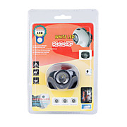 1+1 1W White LED + Red 3-Mode LED Headlamp (3*AAA)