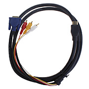  3RCA cabo HDMI