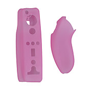  Protective Silicone Case/Skin for Wii Remote and Nunchuk (Pink)