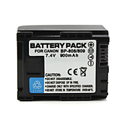  BP808/908 Compatible 7.4V 900mAh Battery Pack for Canon HF10 and More