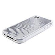  pingo de chuva padrão TPU protetora para iPhone 4 transpatent