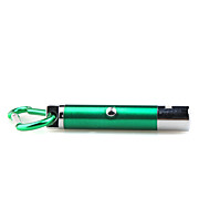  5 in 1 1mw 650nm Projective Red Laser Pointer with 2*LED and Keychain Green