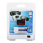  4GB Memory Stick Pro Duo-HG Memory Card and Adapter