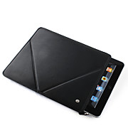  Slim Protective Leather Case Folded Triangle Stand Holder for iPad 2,iPad - Black