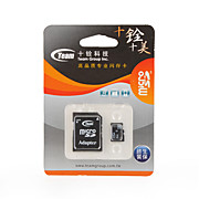  4GB Team MicroSDHC Memory Card and MicroSD Card Adapter