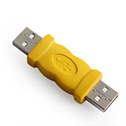  USB Male to Male Adapter Yellow
