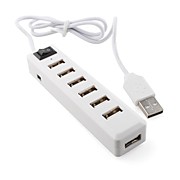  7 Port USB 2.0 HUB with Switch High Speed Transfer Rate: 480Mbps
