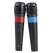  2-in-1 Karaoke Microphones for Wii and PS3 (2-Pack)