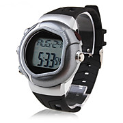  Calorie Counter Pulse Heart Rate Monitor Watch with Alarm - Silvery