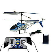  3 Channel Helicopter with Gyro i-Helicopter Controlled by iPhone/iPad/iPod iTouch (Blue)
