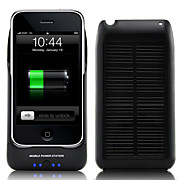  High Capacity 2100mAh Solar Battery Charger with Holder for iPhone and iPod and USB Devices