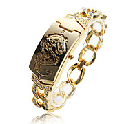  femmes à la mode de montre bracelet à quartz pc avec une bande en alliage d'or