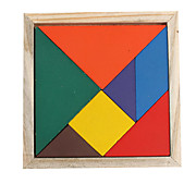  Pattern Making Wooden Tangram IQ Puzzle