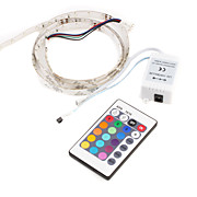  RGB Multicolored 1-Meter 30-LED 6W Light Strip with Remote Controller (DC 12V LED3528)