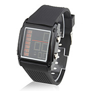  Women's PU Leather Band LED Fashion Wrist Watch with Alarm and Calendar