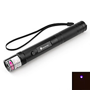  Flashlight-Shape Blue Laser Pointer with Batteries (5mw,405nm,Black)