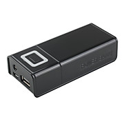 Battery and LED Flashlight for iPad, iPhone, iPod and Mobile Phones (Black, 4800mAh)