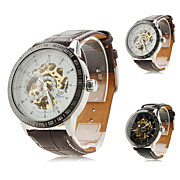  Men's PU Analog Mechanical Wrist Watch 9259 (Assorted Colors)