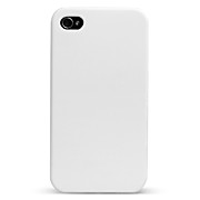  ultradünne Gummi matte Hard Case Cover für iPhone 4 und 4S (weiß)