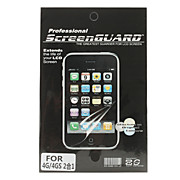  avant et arrière de haute protecteur d'écran de la transparence avec un chiffon de nettoyage pour iPhone 4 et 4s