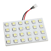  5050 SMD 24-LED White Light Car Bulb (DC 12V)