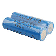 UltraFire Protected DVA 18650 3.7V 2600mAh Rechargeable Li-ion Batteries (2-Pack, Blue)