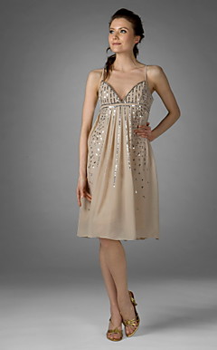 GENOVEFFA - Kleid für Cocktailparty aus Chiffon