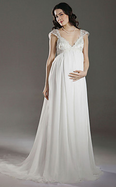 BIRTE - Kleid für die Braut aus Chiffon