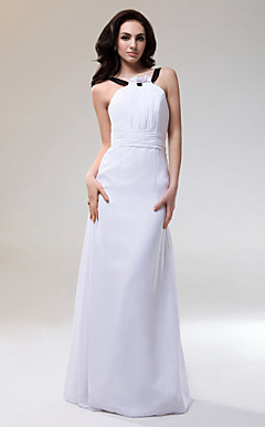 KELDA - Robe de Soirée et de Demoiselle d'Honneur Mousseline Satin