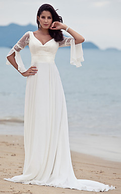 Chiffon Wedding Dresses For Beach Wedding