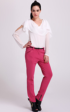 ts cerniera finitura maglia pantaloni pantaloni (più colori)
