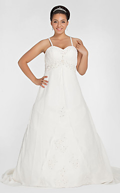 ILDI - Kleid für die Braut aus Chiffon (Übergrösse)