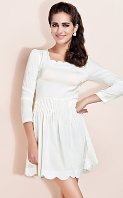 ts vinket midje krusning vintage kjole