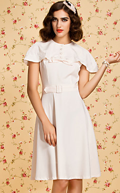 ts vintage 1950 brodert belte sjal kjole