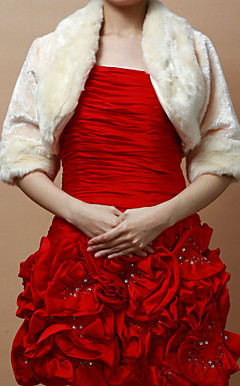 Elegant Faux Fur Half-ermer Bryllup / Evening Jakker / Wraps (Flere farger)