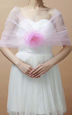 Gorgeous Sleeveless Tulle Special Occasion/ Wedding Wrap/ Shawl (More Colors)