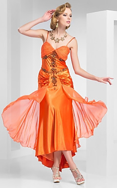 DANETT - kjole til Aften i chiffon og satin