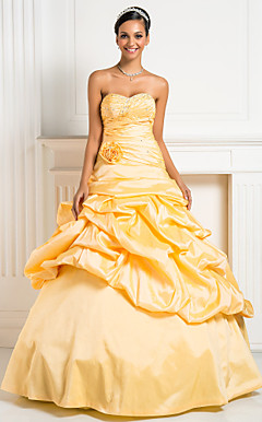 Ball Gown Sweetheart Floor-length Taffeta Evening Dress