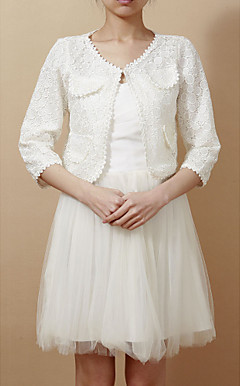 Half-Sleeve Lace Office & Karriere Jacket (Flere farger)