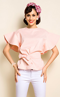 TS Ruffle luva Belt Blusa