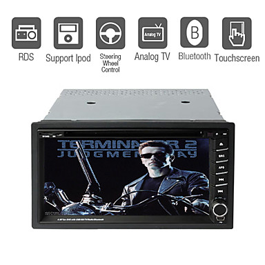  6,95 tuuman 2DIN auto DVD soitin TV rds bluetooth