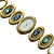  Ladies Golden Watch with Double Color Ribbons (WEIQIN-039) (Start From 5 Units)
