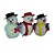  Hatted Snowman Christmas Ornament (SDBG079) (Start From 100 Units)-Free Shipping