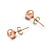  14k oro rosa 6.5 - 7mm aaa arete de perla de agua dulce (dszz067)
